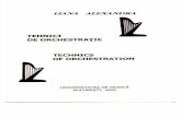 Liana Alexandra: Tehnici de Orchestratie / Orchestration Techniques