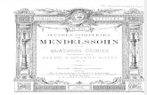 Mendelssohn, Felix - Quatuors cordes transcrits pour piano à quatre mains. Vol. 2