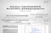 Atelier Geogebra