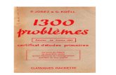 Mathématiques Classiques 1300 problèmes (2) Certificat d'Etudes Livre du Maitre Jorez-Koell