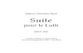 BACH Suite Pour Le Luth BWV995