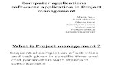 Computer Applications Softwares Application in Project Management