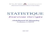 Exercices de Statistique 2006