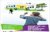 Dossier de prensa del proyecto de Ley de refundación de la Escuela francesa