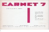 Carnet 7 - Juillet 1931, par Carlo Suarès