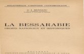 G.I. Bratianu - La Bessarabie Droits Nationaux Et Historiques - 1943