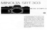 Notice Minolta SRT303