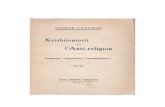 Krishnamurti et l'Anti-religion, par Pierre d'Angkor