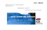 Revue de presse de l'album "Piano solo" de Guillaume de Chassy (BEE021)