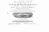 D. De Dolomieu, Memoire sur les tremblemens de terre de la Calabre pendant l'an 1783