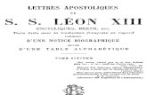 Lettres Apostoliques de S.S.leon XIII - (Tome 6)