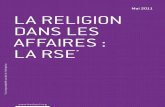 La religion dans les affaires : la RSE (responsabilité sociale de l'entreprise)