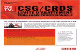 ADP Social Info : CSG CRDS - Limite d’abattement pour frais professionnels