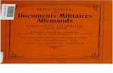 Recueil de Documents Militaires Allemands de La Grande Guerre 1914 1918 France 1920