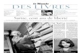 SARTRE, Jean-Paul • Sartre, cent ans de liberté. Le Monde des livres (vendredi 11 mars 2005)