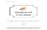 Lettre en Or à un Imam