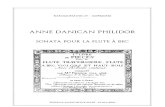 Anne Danican Philidor sonate pour la flûte traversière, flûte à bec, violon et hautbois avec la basse continue