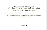 Marcel Proust - À la recherche du temps perdu V (À l’ombre des jeunes filles en fleurs. Troisième partie.)