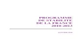 Programme français de stabilité 2010-2013