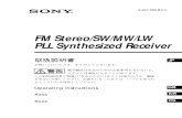 Sony Radio Petites Ondes Icf-sw7600gr