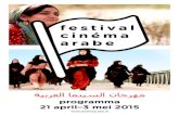 Festival Cinéma Arabe 2015 programmaboekje