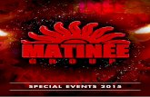 Matinée Special Events 2015