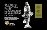 Truite d'Aquaculture de nos régions - Les Carnets Culinaires