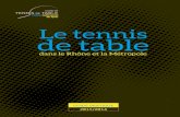 LE TENNIS DE TABLE dans le Rhône et la Métropole