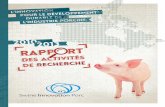 Swine Innovation Porc 2010-2013 Rapport des activités