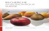 Recherche Agronomique Suisse, numéro 1, janvier 2015