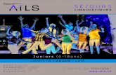 AILS Séjours linguistiques - Brochure Juniors 2016 - CH