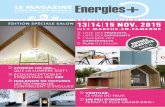 Magazine Energies+ novembre 2015 édition spéciale salon