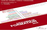 Catalogue des formations Année 2016 -CFCP leader de la Formation Professionnelle