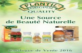 Catalogue plantil huiles cosmétiques
