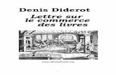 Lettre Sur Le Commerce De Livres -  Denis Diderot