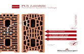 PLS Lambda - Porotherm ( Wienerberger )
