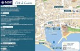 Plan d'accès au port de Cannes - MSC (Croisière)