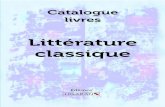 Catalogue ligaran livres Littérature classique