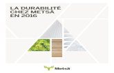 Sustainability at Metsä Group 2016 French