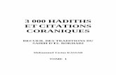 3000 hadiths et citations coraniques.
