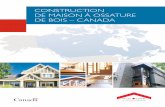 Construction de maison à ossature de bois – Canada - Société