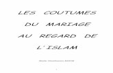 LES COUTUMES DU MARIAGE AU REGARD DE L' ISLAM