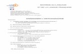 Enseigner l'orthographe, document de l'académie de Montpellier