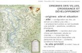 - origines: site et situation ORIGINES DES VILLES, CROISSANCE ...