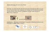 Institution : Biologie & Ecologie Tropicale & Méditerranéenne de ...