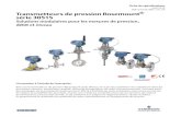 Transmetteurs de pression Rosemount® s©rie 3051S Solutions