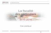 La fiscalité des particuliers 2015-2016 - Cas pratique