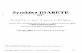 Synthèse DIABETE - Infirmiers.com