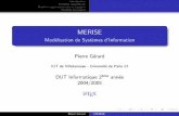 MERISE - Modélisation de Systèmes d'Information