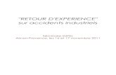 "RETOUR D'EXPERIENCE" sur accidents industriels